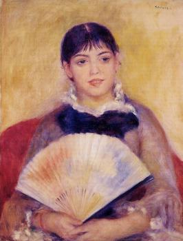 Pierre Auguste Renoir : Girl with a Fan, Alphonsine Fournaise